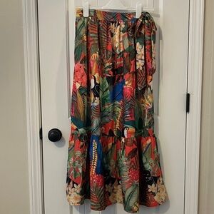 Rachel Zoe Multicolor Floral Maxi Skirt